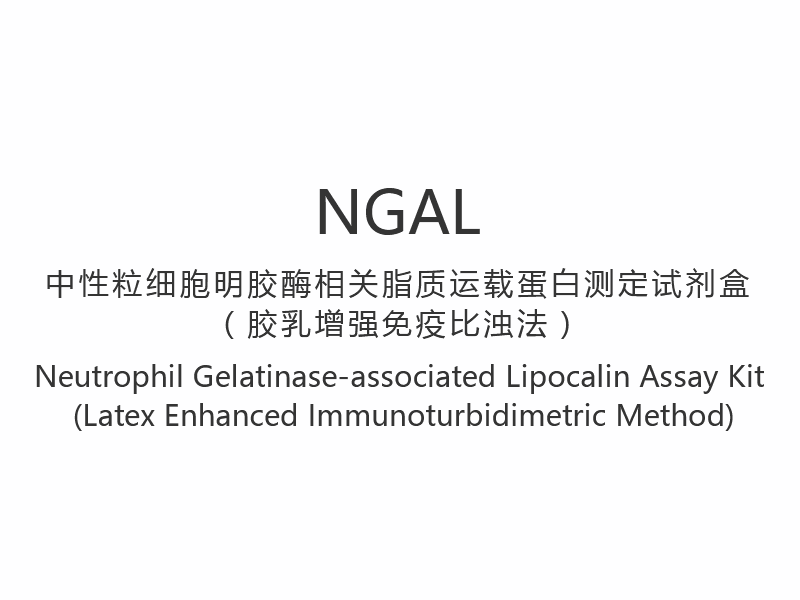 【NGAL】 Neutrofil gelatinase-associeret Lipocalin Assay Kit (Latex Enhanced Immunoturbidimetrisk Method)